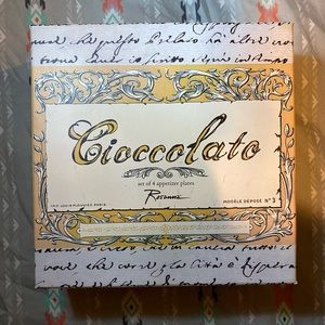 DISCONTINUED 2011 Rosanna Cioccolato Set of 4 appetizer plates